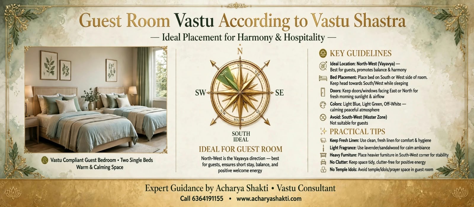 GUEST ROOM VASTU : VASTU SHASTRA